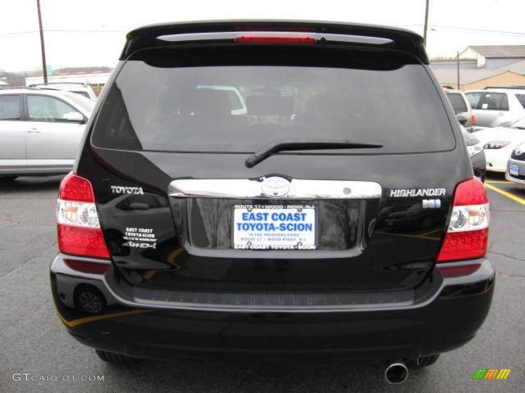 2006 Highlander Hybrid Limited 4WD - Black / Ash Gray photo #4