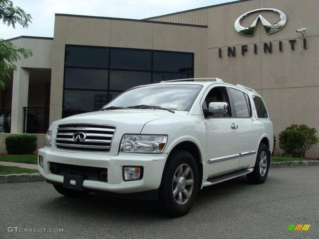 2007 QX 56 4WD - Tuscan Pearl / Willow Beige photo #1