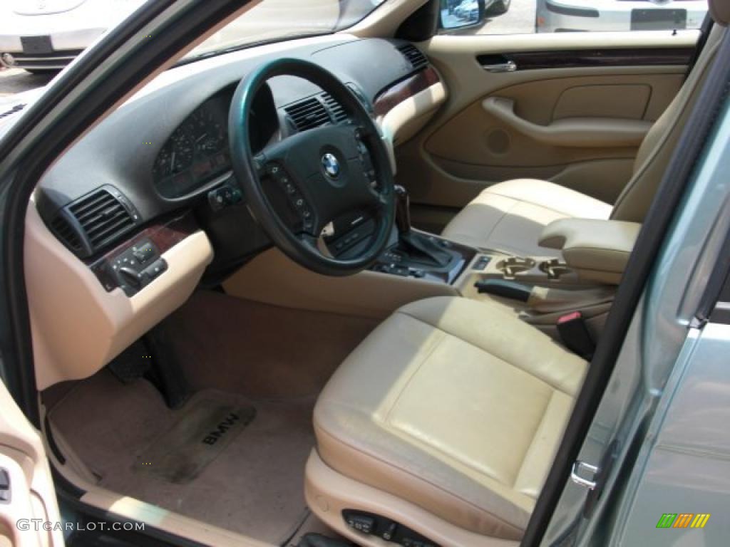 2003 3 Series 325xi Sedan - Grey Green Metallic / Sand photo #9