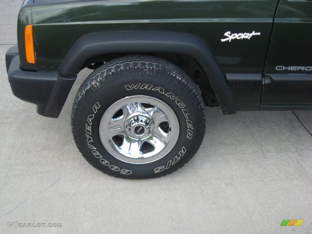 1998 Cherokee Sport 4x4 - Moss Green Pearl / Mist Gray photo #10