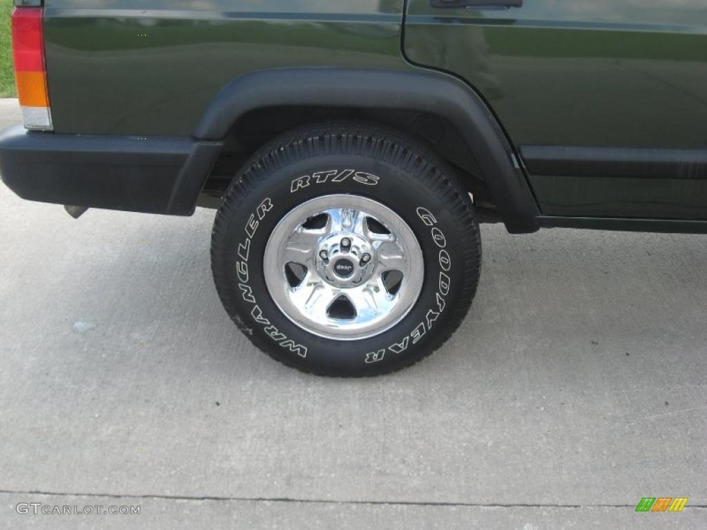1998 Cherokee Sport 4x4 - Moss Green Pearl / Mist Gray photo #12