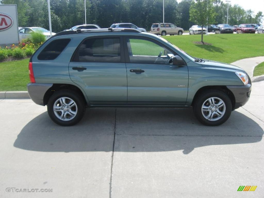 2007 Sportage LX V6 4WD - Royal Jade Green / Beige photo #2