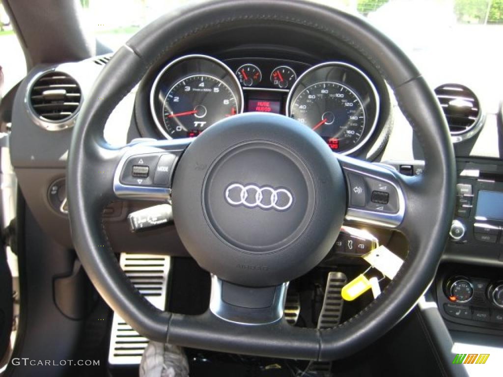 2008 TT 2.0T Coupe - Ice Silver Metallic / Black photo #18