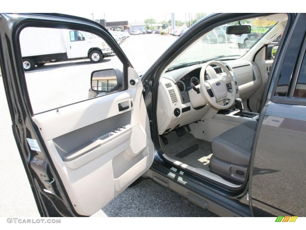 2009 Escape Hybrid 4WD - Black Pearl Slate Metallic / Stone photo #11