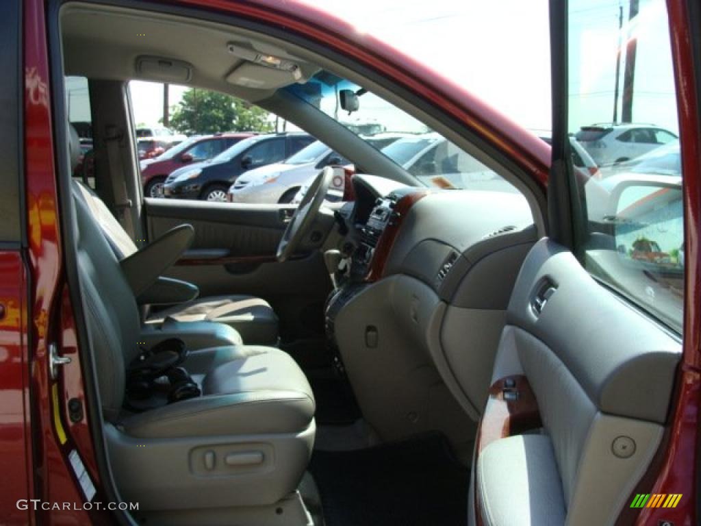 2005 Sienna XLE Limited AWD - Salsa Red Pearl / Stone photo #8