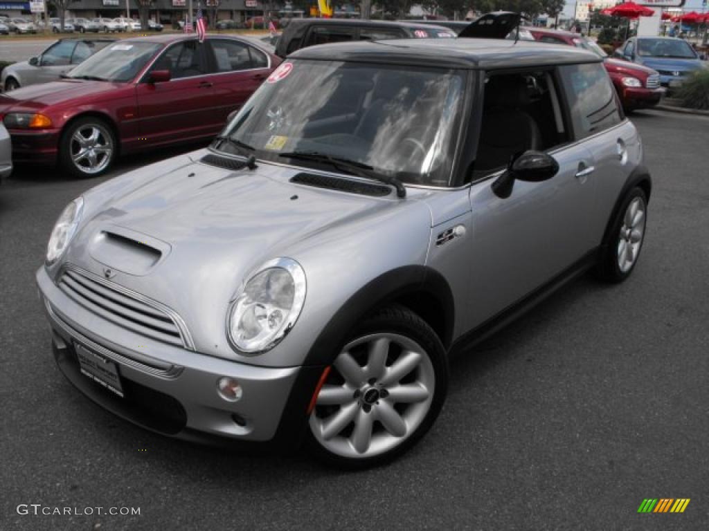 2002 Cooper S Hardtop - Pure Silver Metallic / Panther Black photo #1