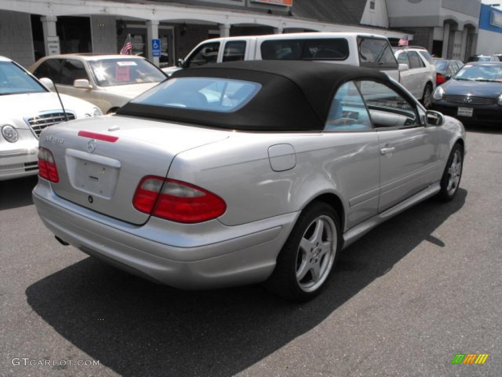 2002 CLK 430 Cabriolet - Brilliant Silver Metallic / Ash photo #5