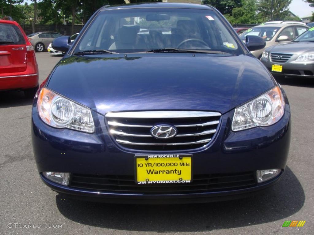 2010 Elantra GLS - Regatta Blue / Gray photo #2