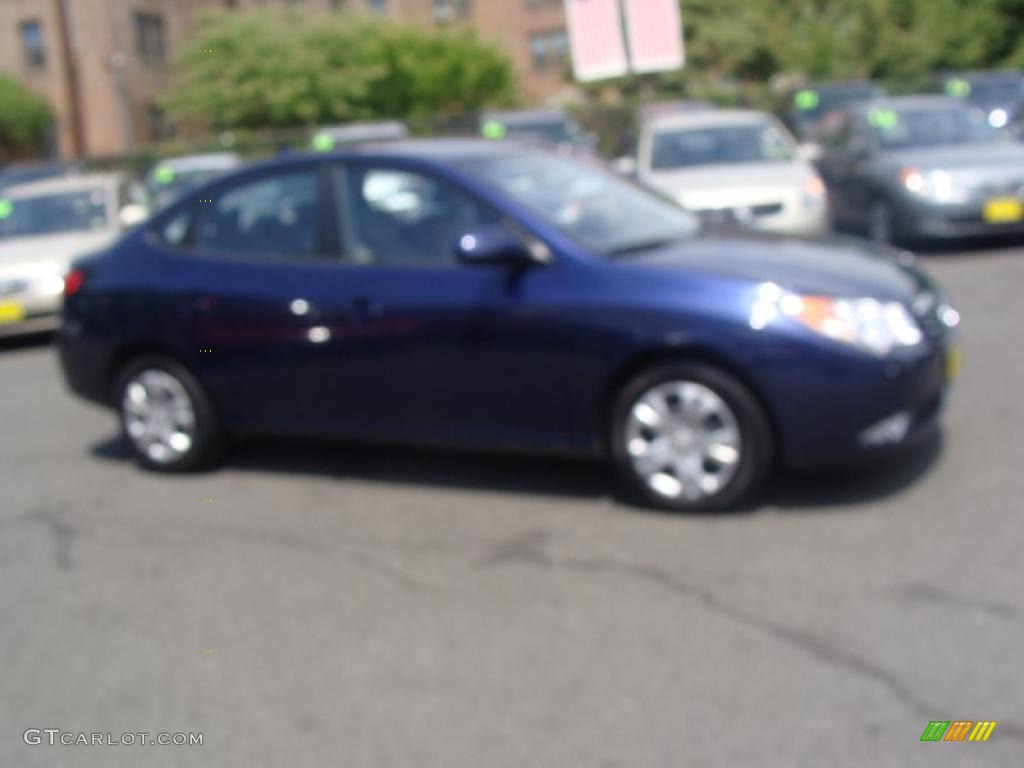 2010 Elantra GLS - Regatta Blue / Gray photo #4