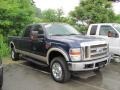 2008 Dark Blue Pearl Metallic Ford F350 Super Duty Lariat Crew Cab 4x4  photo #1