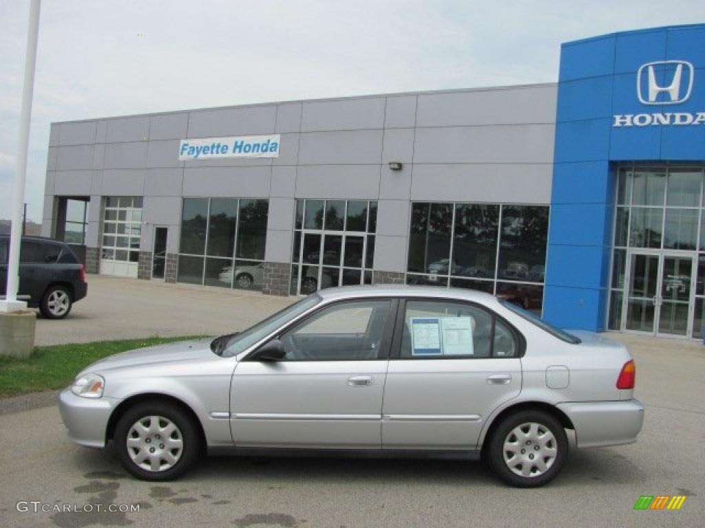 1999 Civic VP Sedan - Vogue Silver Metallic / Gray photo #2
