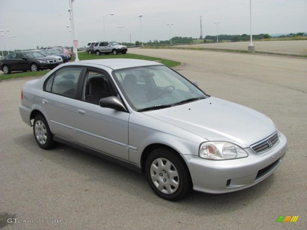 1999 Civic VP Sedan - Vogue Silver Metallic / Gray photo #13
