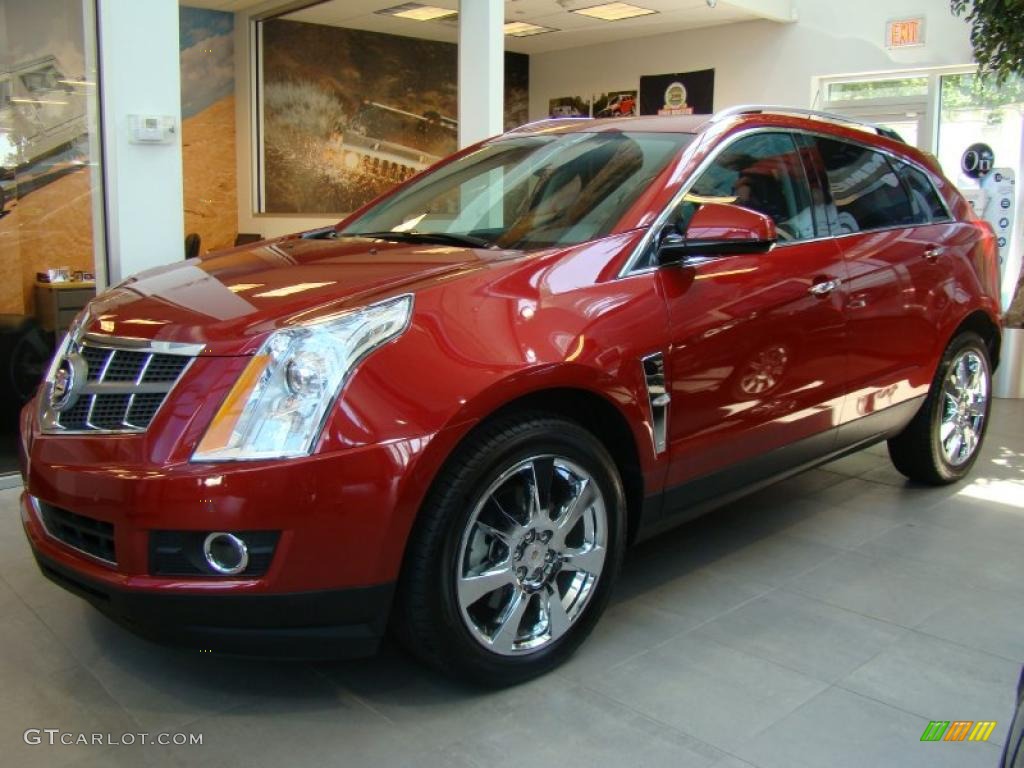 2010 SRX 4 V6 AWD - Crystal Red Tintcoat / Ebony/Titanium photo #1