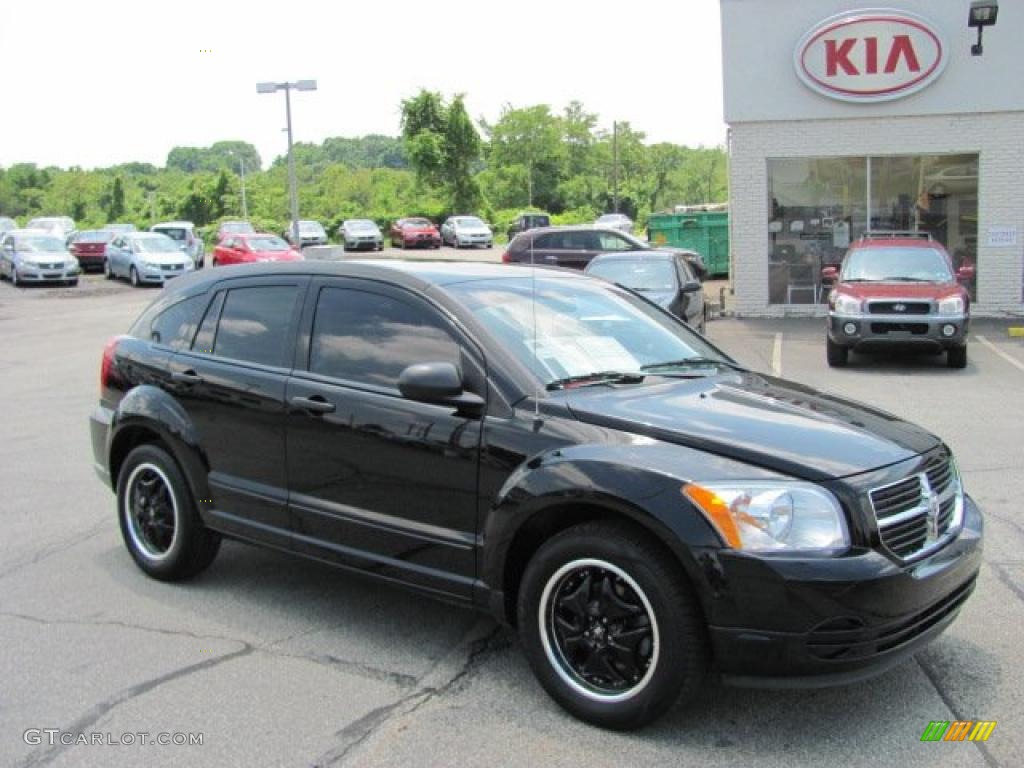 2007 Caliber SXT - Black / Pastel Slate Gray photo #1