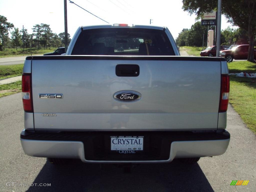 2005 F150 XLT SuperCrew 4x4 - Silver Metallic / Medium Flint/Dark Flint Grey photo #7