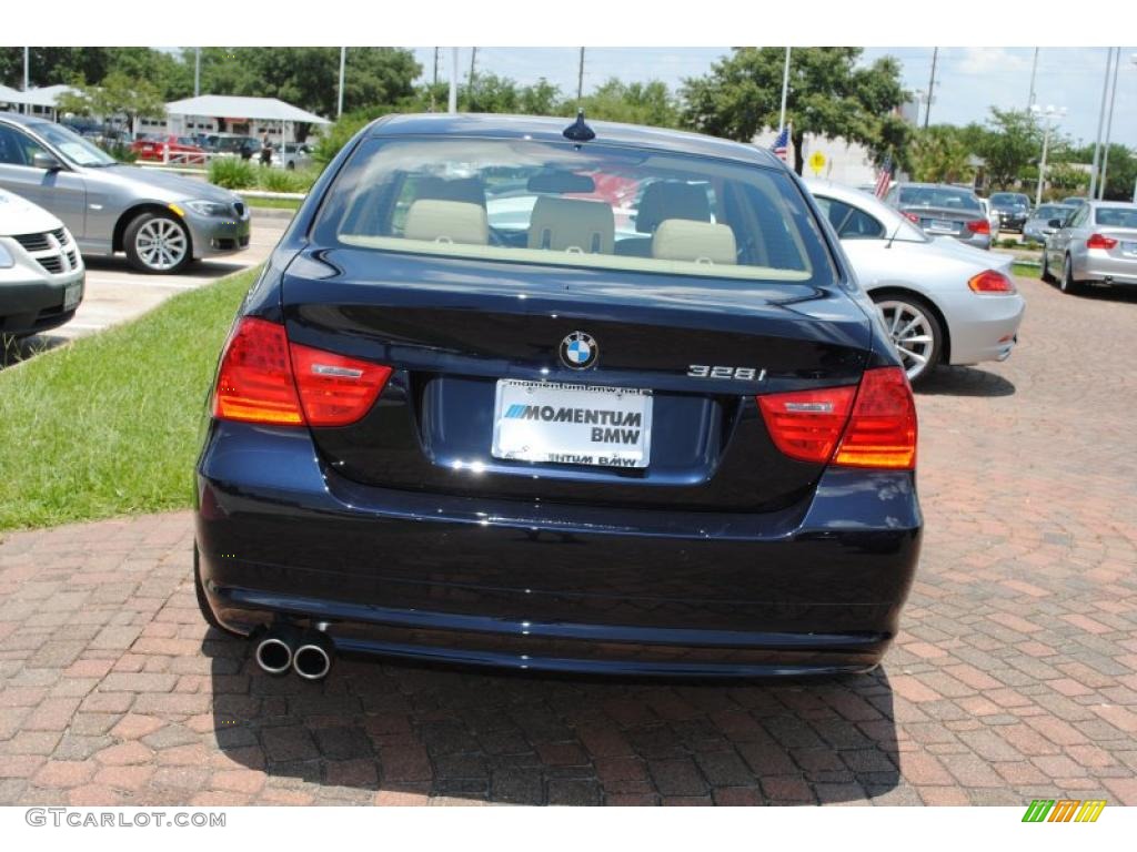 2010 3 Series 328i Sedan - Monaco Blue Metallic / Beige photo #6