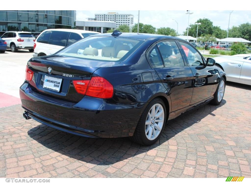 2010 3 Series 328i Sedan - Monaco Blue Metallic / Beige photo #7