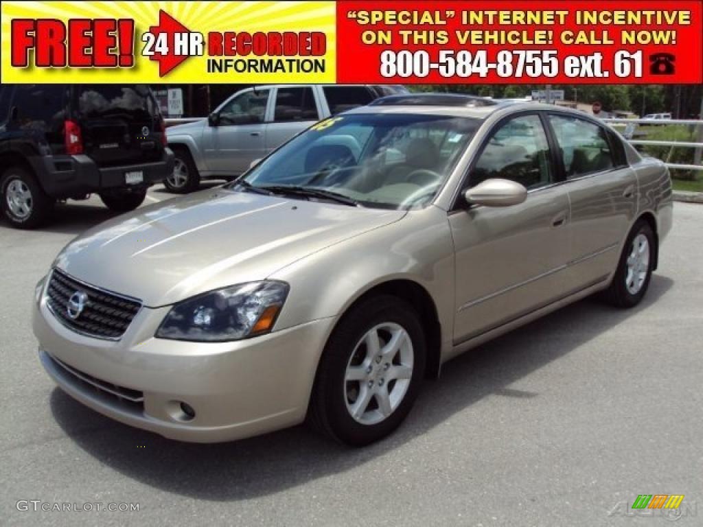 2005 Altima 3.5 SL - Polished Pewter Metallic / Blond photo #1