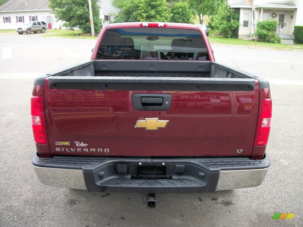 2009 Silverado 1500 LT Extended Cab 4x4 - Deep Ruby Red Metallic / Ebony photo #6