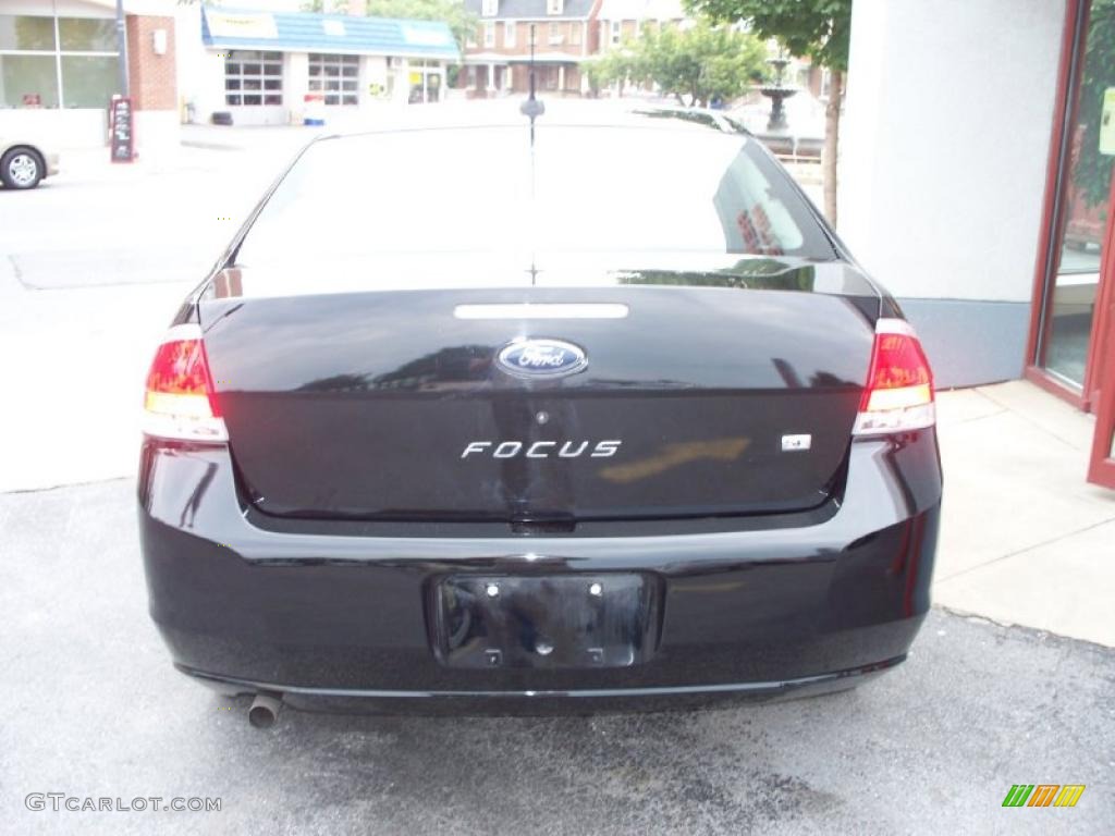 2009 Focus SE Sedan - Ebony Black / Charcoal Black photo #13