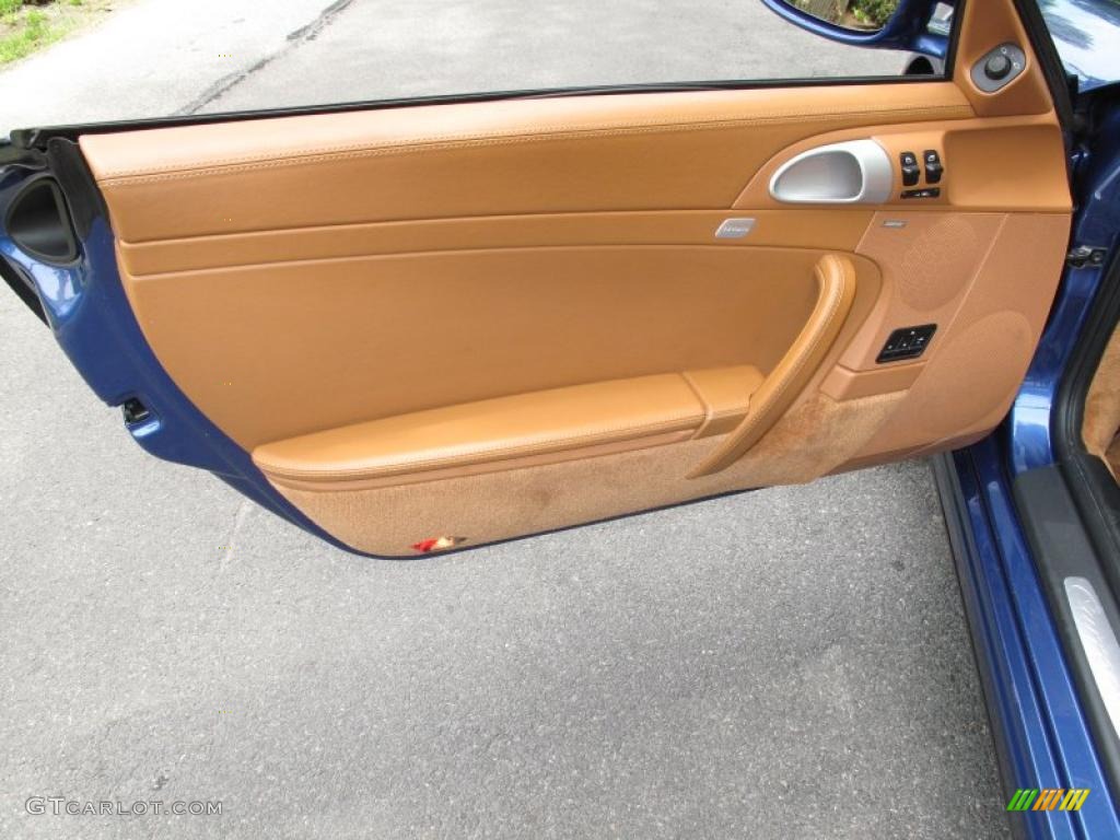2007 911 Carrera 4 Cabriolet - Cobalt Blue Metallic / Natural Leather Brown photo #12