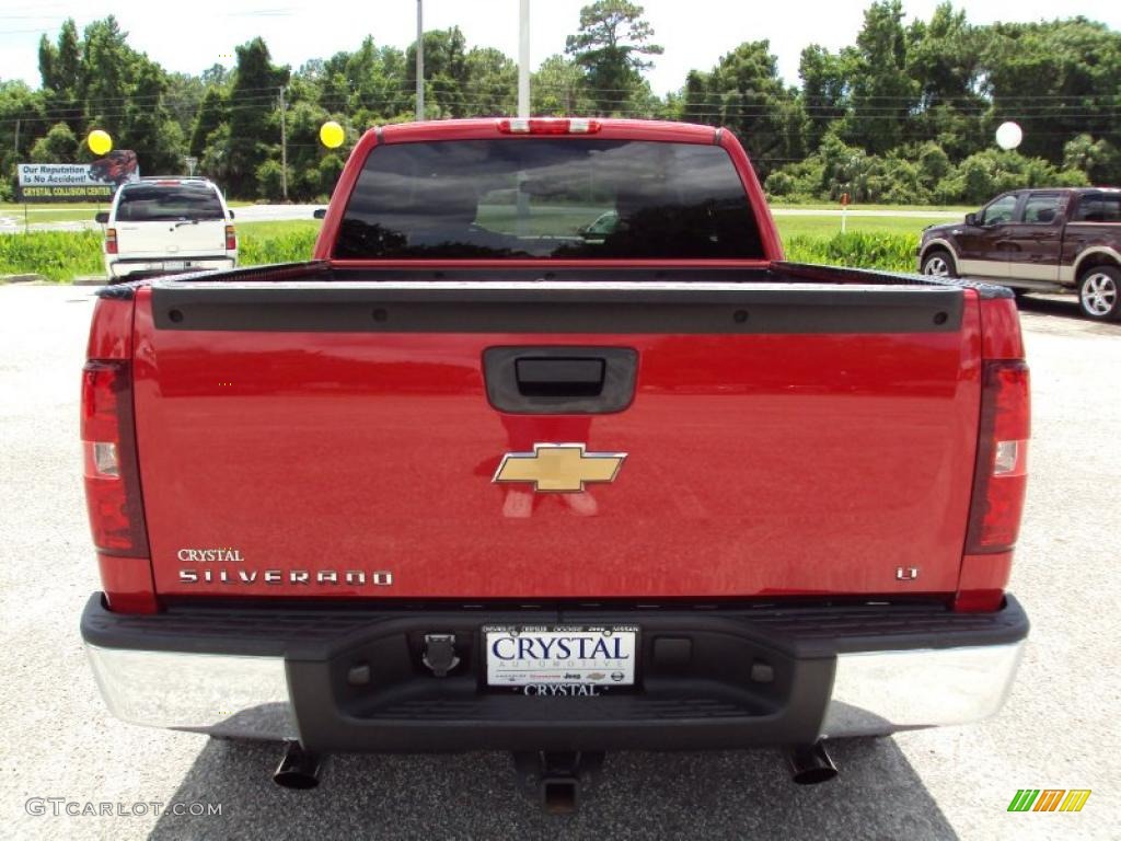 2007 Silverado 1500 LT Extended Cab - Victory Red / Ebony Black photo #7