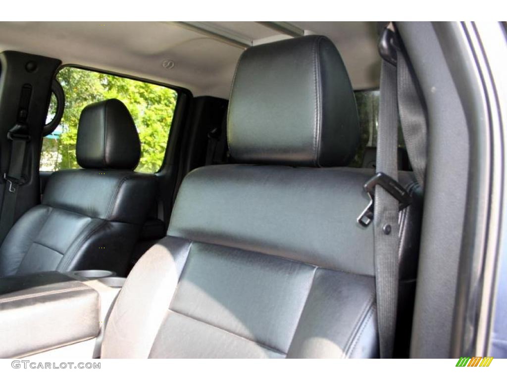 2004 F150 Lariat SuperCrew 4x4 - Medium Wedgewood Blue Metallic / Black photo #47
