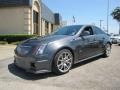 2010 Thunder Gray ChromaFlair Cadillac CTS -V Sedan  photo #3