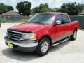 2002 Bright Red Ford F150 XLT SuperCrew  photo #7
