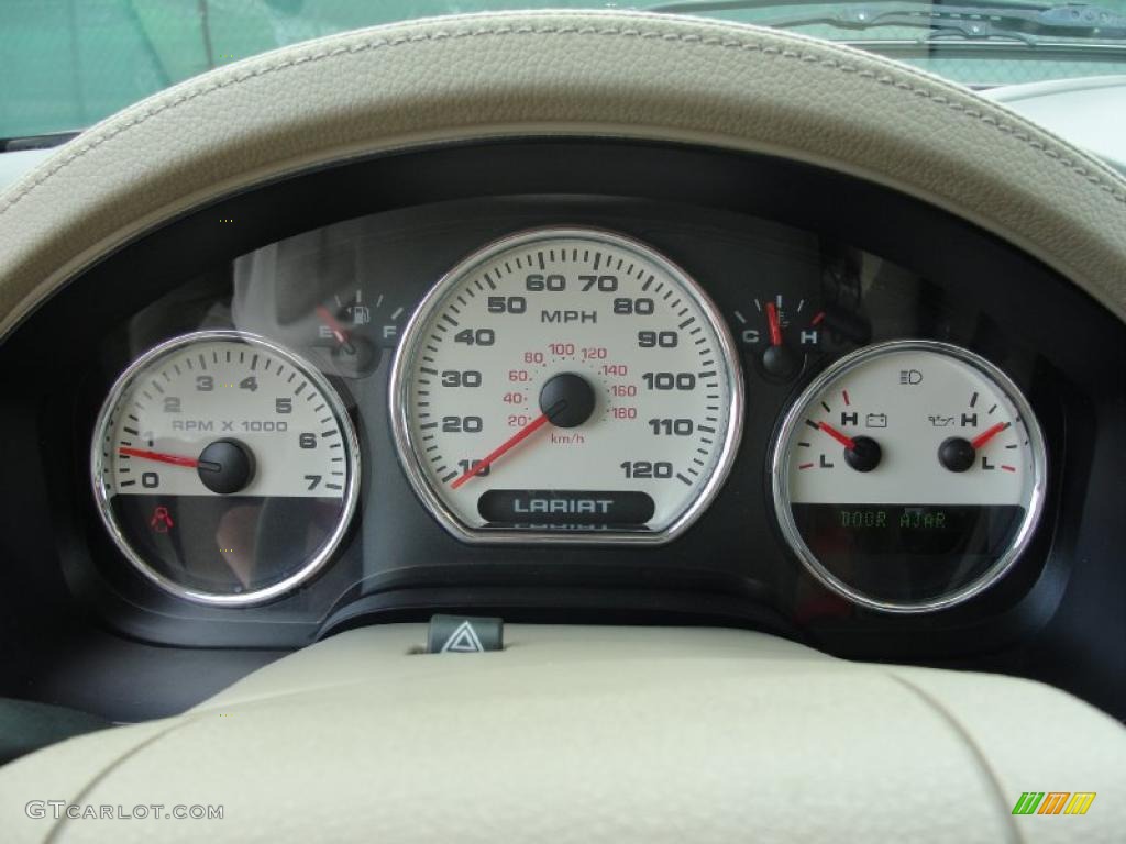 2006 F150 Lariat SuperCrew - Dark Toreador Red Metallic / Tan photo #46