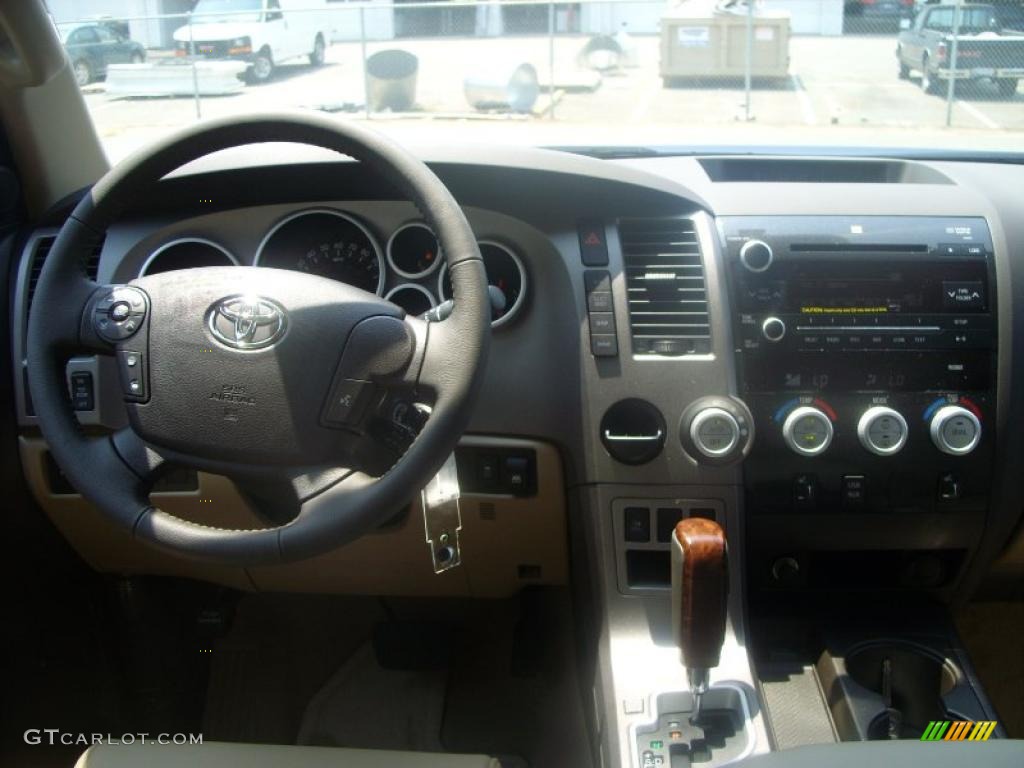 2010 Tundra Limited CrewMax - Nautical Blue Metallic / Sand Beige photo #6