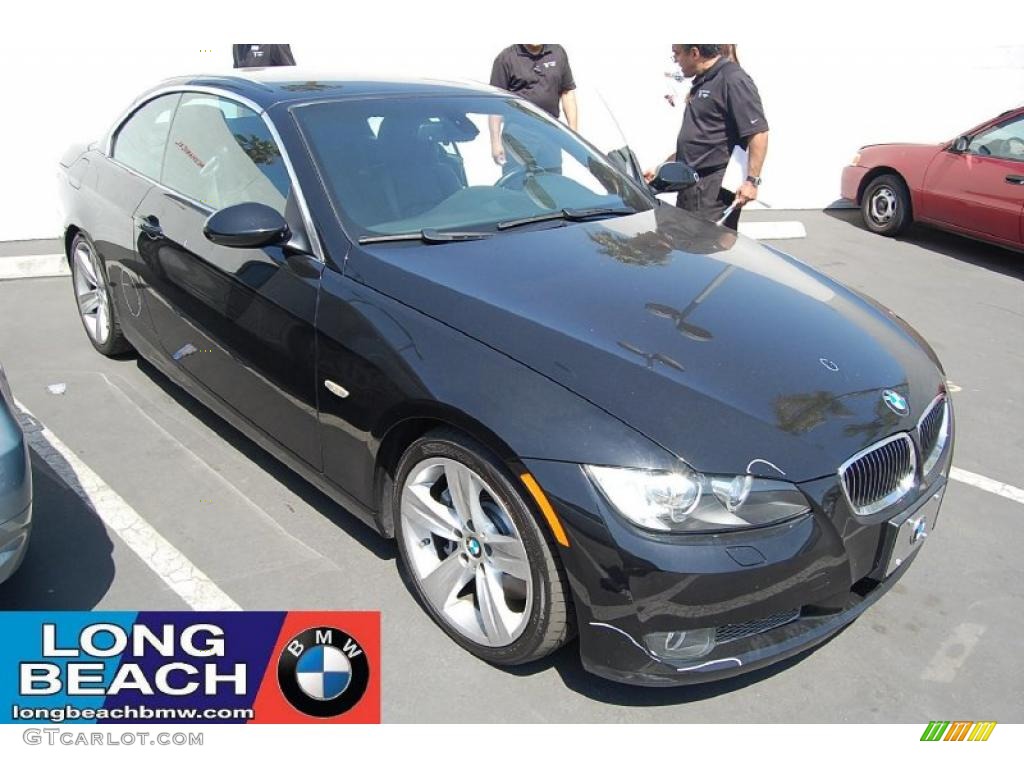 2007 3 Series 335i Convertible - Jet Black / Black photo #1