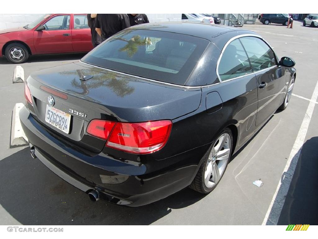 2007 3 Series 335i Convertible - Jet Black / Black photo #3