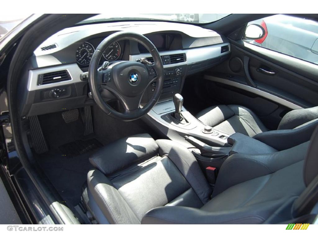 2007 3 Series 335i Convertible - Jet Black / Black photo #4