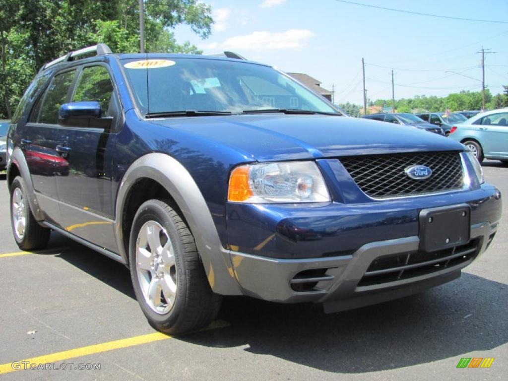 2007 Freestyle SEL - Dark Blue Pearl Metallic / Shale Grey photo #17