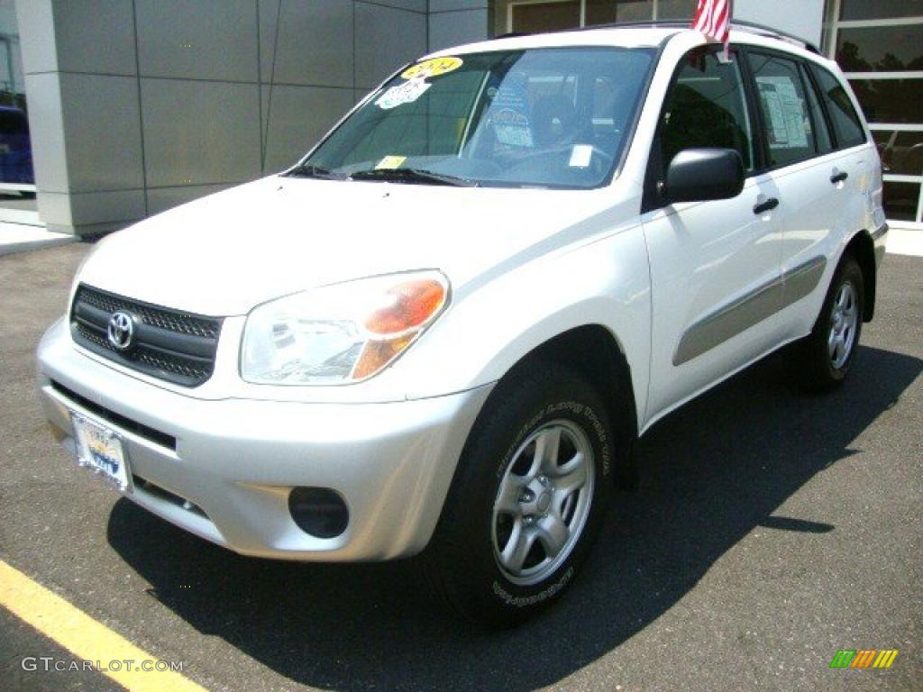 2004 RAV4  - Frosted White Pearl / Dark Charcoal photo #1