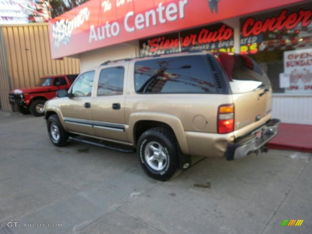 2001 Suburban 1500 LS 4x4 - Sunset Gold Metallic / Tan photo #24