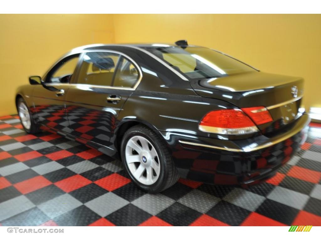 2008 7 Series 750Li Sedan - Azurite Black Metallic / Black photo #4