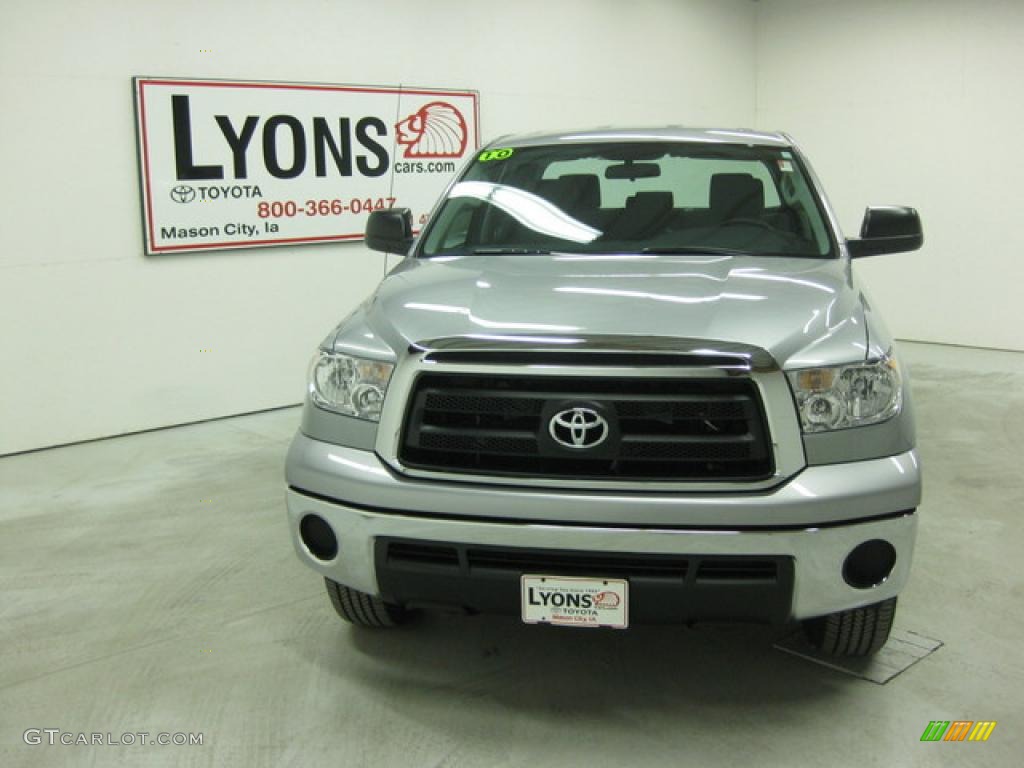 2010 Tundra Double Cab 4x4 - Silver Sky Metallic / Graphite Gray photo #27