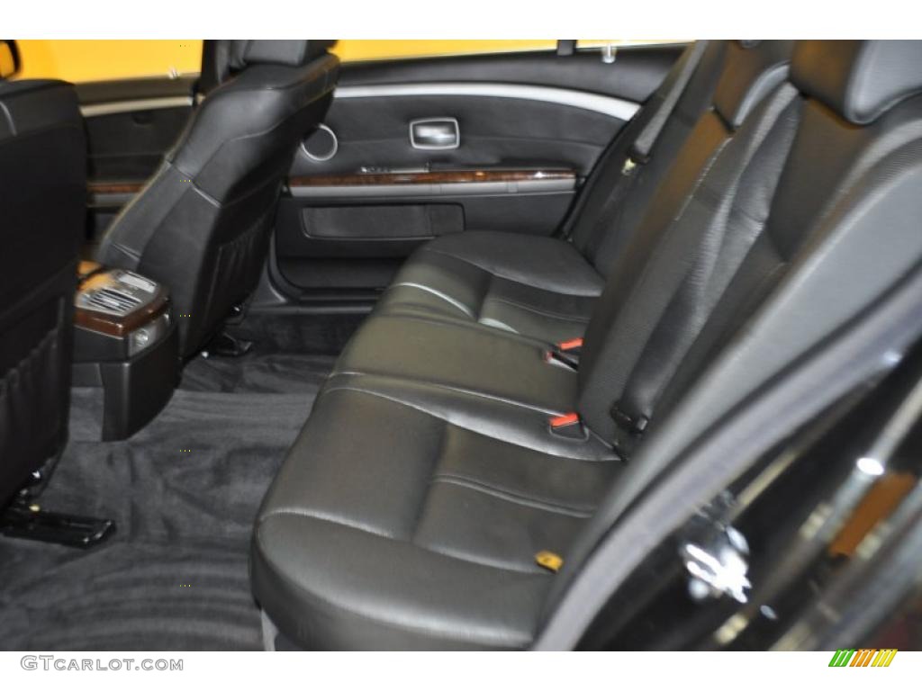 2008 7 Series 750Li Sedan - Azurite Black Metallic / Black photo #15