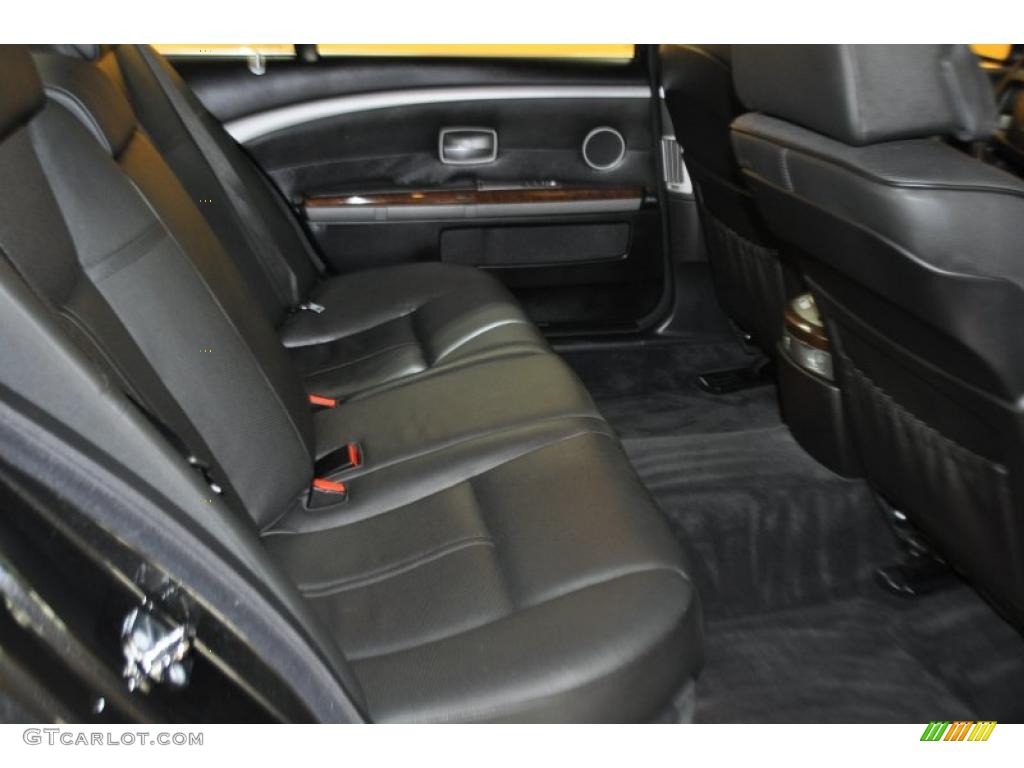 2008 7 Series 750Li Sedan - Azurite Black Metallic / Black photo #17