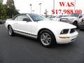 2005 Performance White Ford Mustang V6 Deluxe Convertible  photo #1