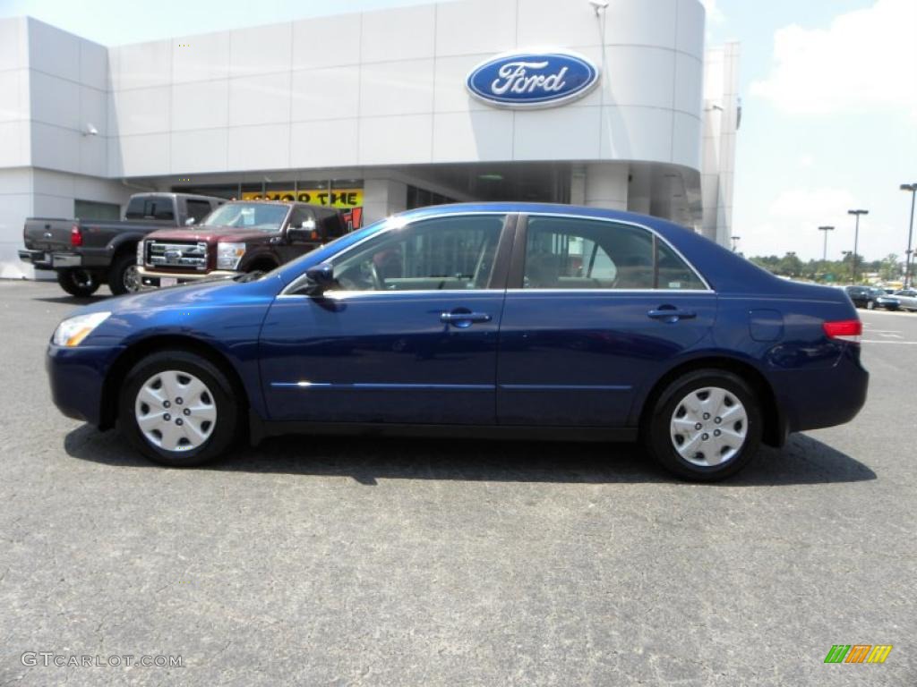 2004 Accord LX Sedan - Eternal Blue Pearl / Gray photo #5