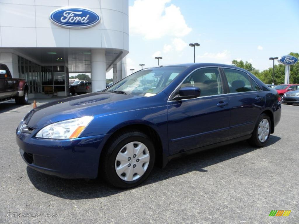 2004 Accord LX Sedan - Eternal Blue Pearl / Gray photo #6