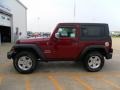 2010 Red Rock Crystal Pearl Jeep Wrangler Sport 4x4  photo #6