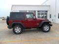 2010 Red Rock Crystal Pearl Jeep Wrangler Sport 4x4  photo #19