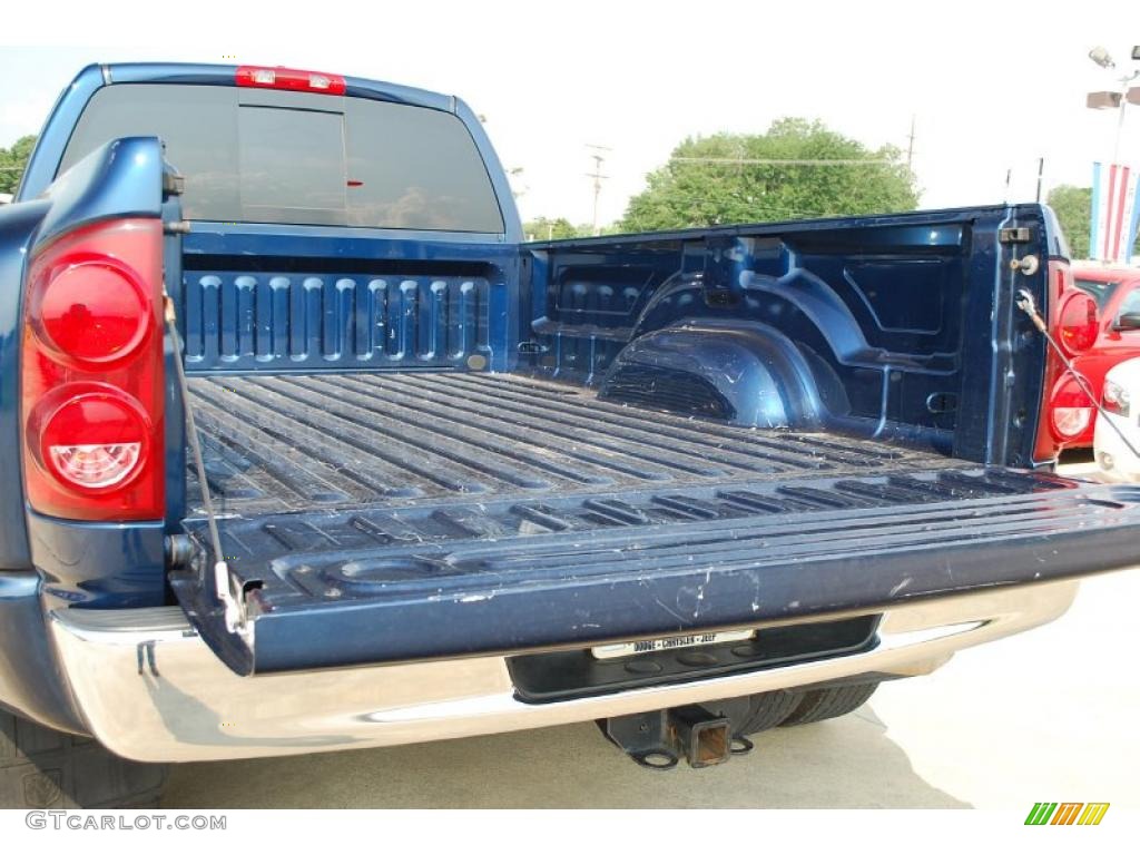 2008 Ram 3500 Big Horn Edition Quad Cab 4x4 Dually - Patriot Blue Pearl / Medium Slate Gray photo #8