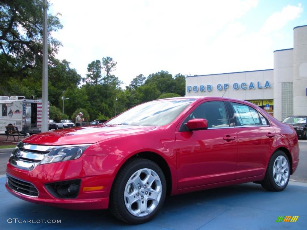 2010 Fusion SE - Sangria Red Metallic / Charcoal Black photo #1