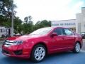 2010 Sangria Red Metallic Ford Fusion SE  photo #1