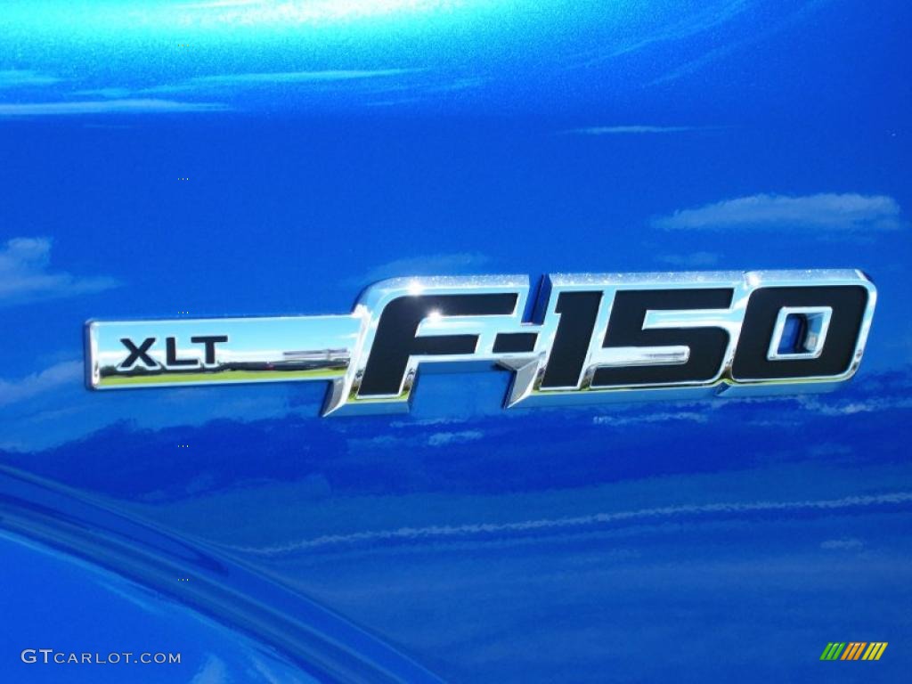2010 F150 XLT SuperCrew - Blue Flame Metallic / Medium Stone photo #4